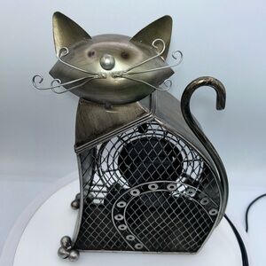 Deco Breeze Metalic Cat Figure Fan